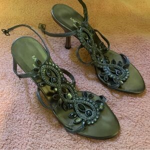 Ramon Tenza (made in Spain ) Gold Embellished Heels